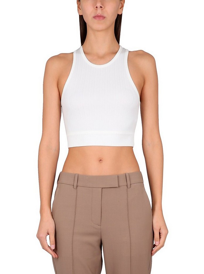 Crop Top With Cut Out Detail - Helmut Lang