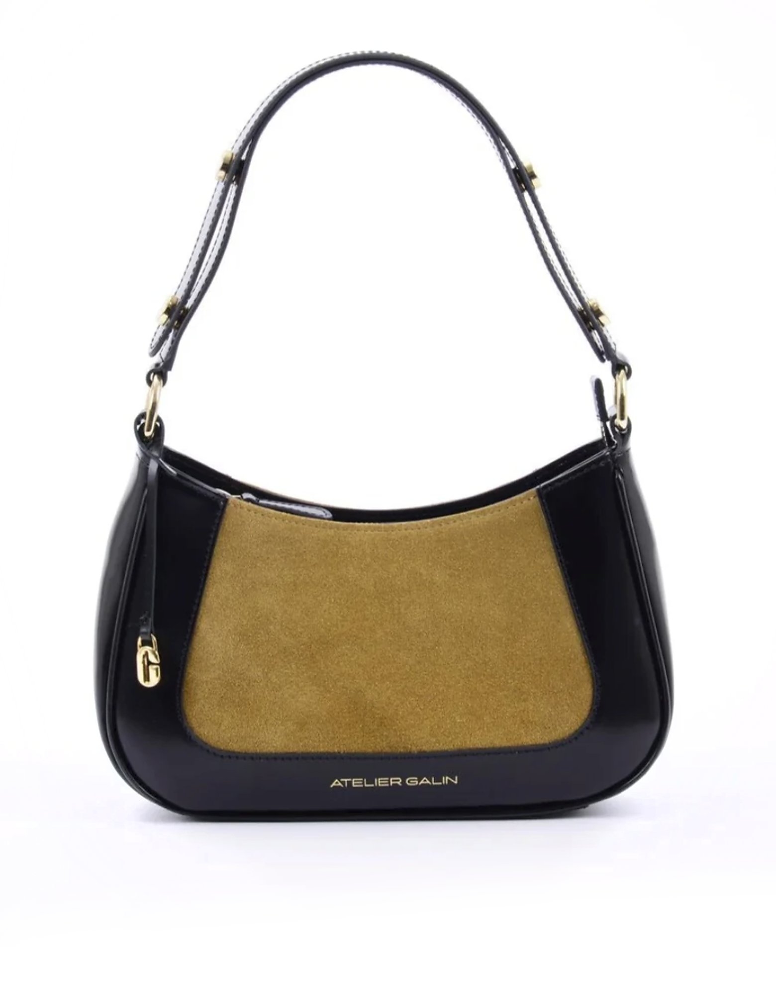 Atelier Galin Designer Handbags Jasmine Tabac Hobo Bag In Yellow