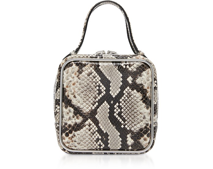 Halo quadratische Handtasche aus Leder mit Schlangenprint - Alexander Wang