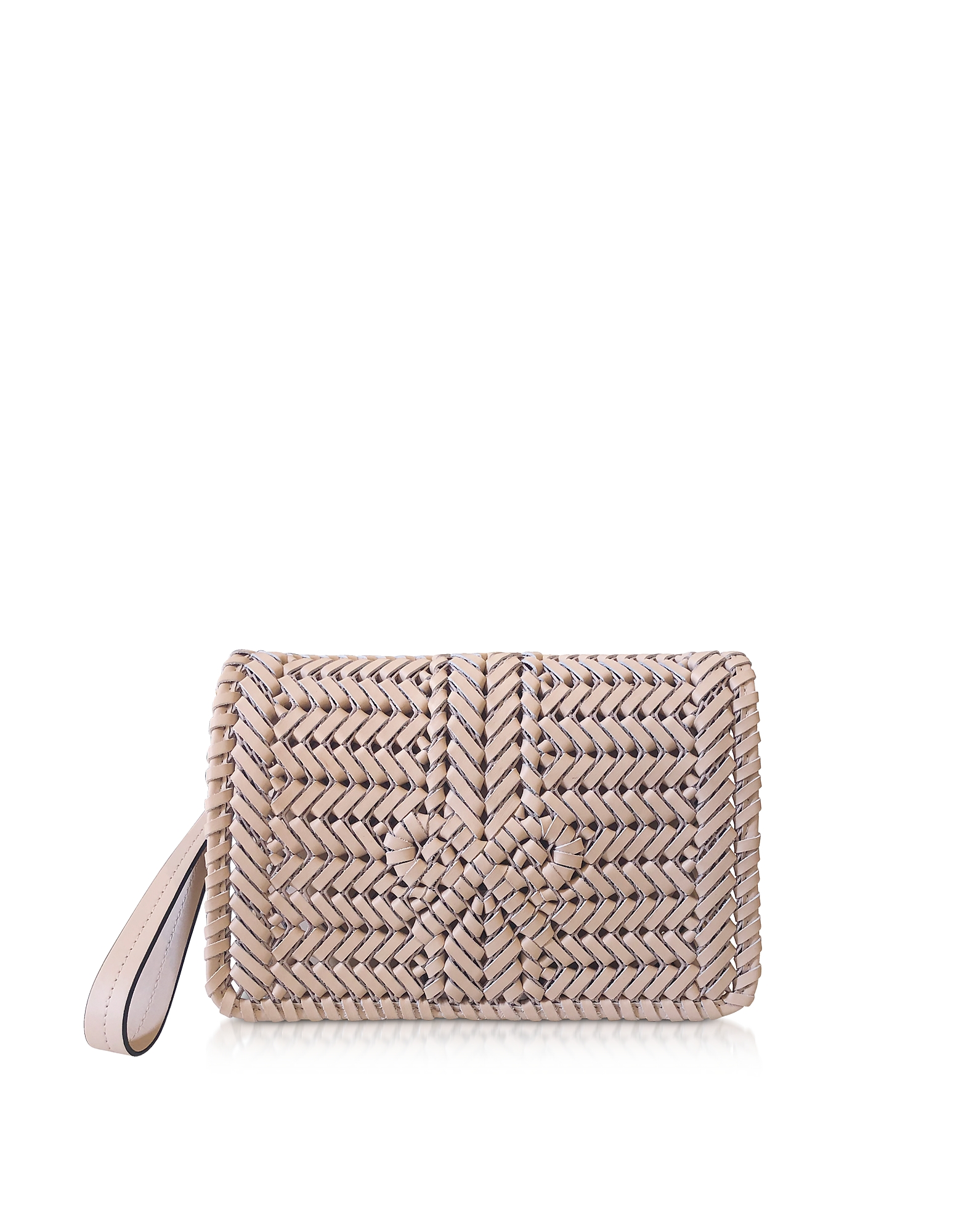 Anya Hindmarch Woven Calf Leather The Neeson Crossbody Bag In Pink