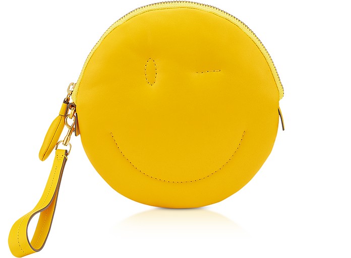 Wink Chubby Clutch in Nappa Giallo Sole - Anya Hindmarch