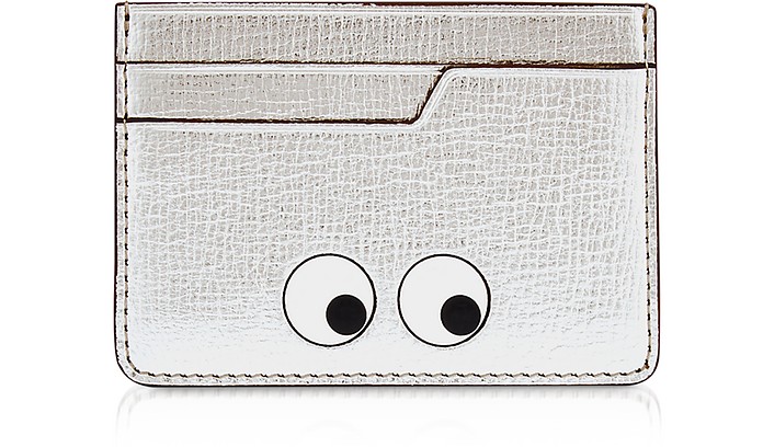 Porte-Cartes Argent Yeux - Anya Hindmarch