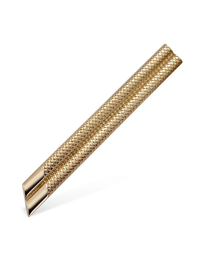 Decorated Gold Plated Tie Clip - AZ Collection