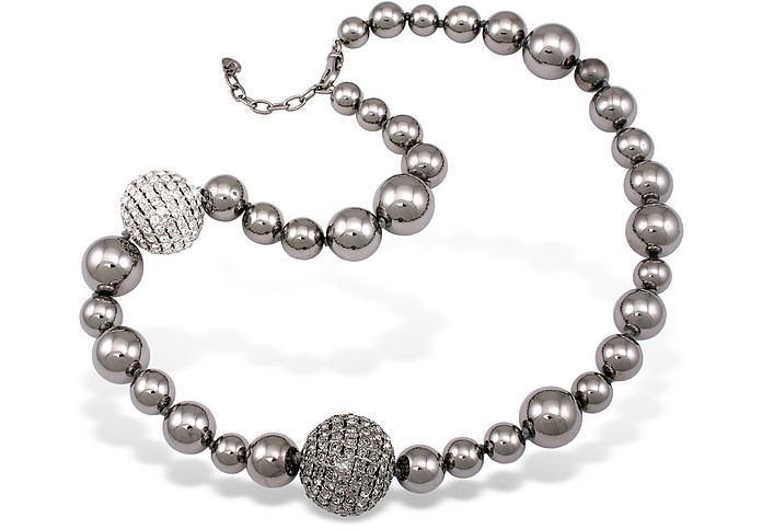 Mirror Polished Ball Necklace - AZ Collection