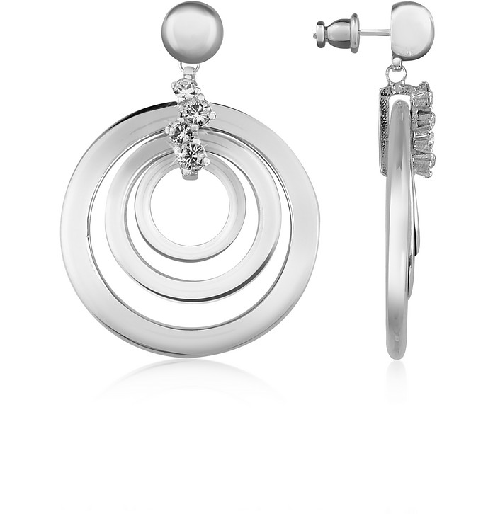 Silver-plated Drop Earrings - AZ Collection