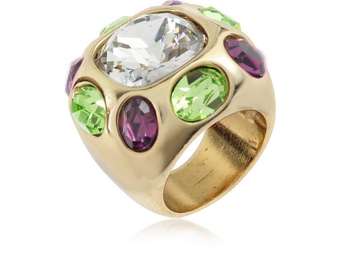 Multicolor Crystal Ring - AZ Collection