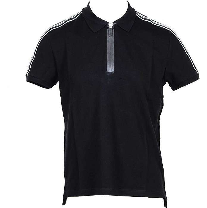 Black Cotton Men's Polo Shirt - Bikkembergs