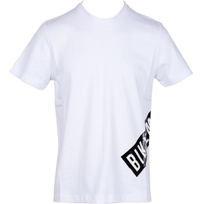 Bikkembergs M Men's White T-Shirt - FORZIERI