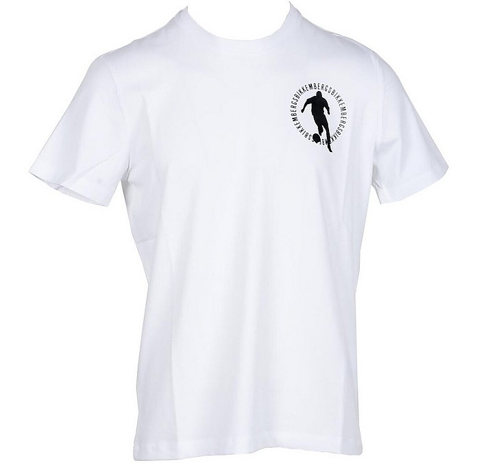 Men's White T-Shirt - Bikkembergs
