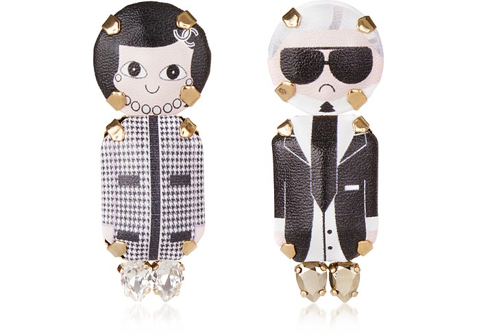 Karl & Coco Pendant Earrings - Bijoux de Famille