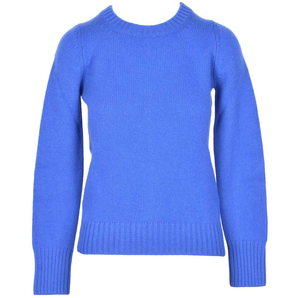 Bruno Manetti 100% Cashmere Blue Women's Sweater 42 IT at FORZIERI