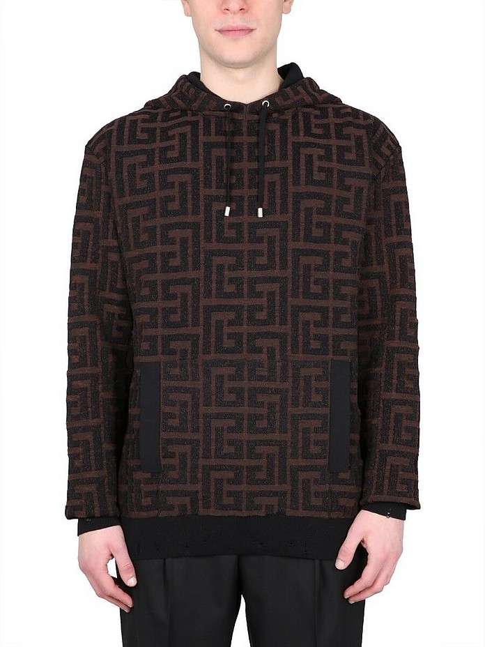 Sweatshirt With Maxi Monogram - Balmain