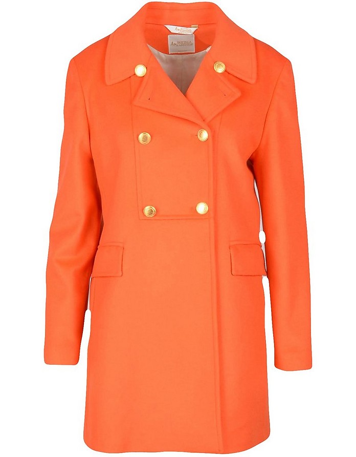 Women's Orange Coat - Bottega Martinese