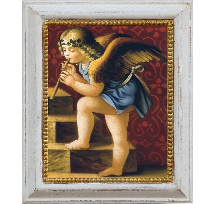 Öl auf Canvas-Gemälde Engel mit Flöte - Bianchi Arte