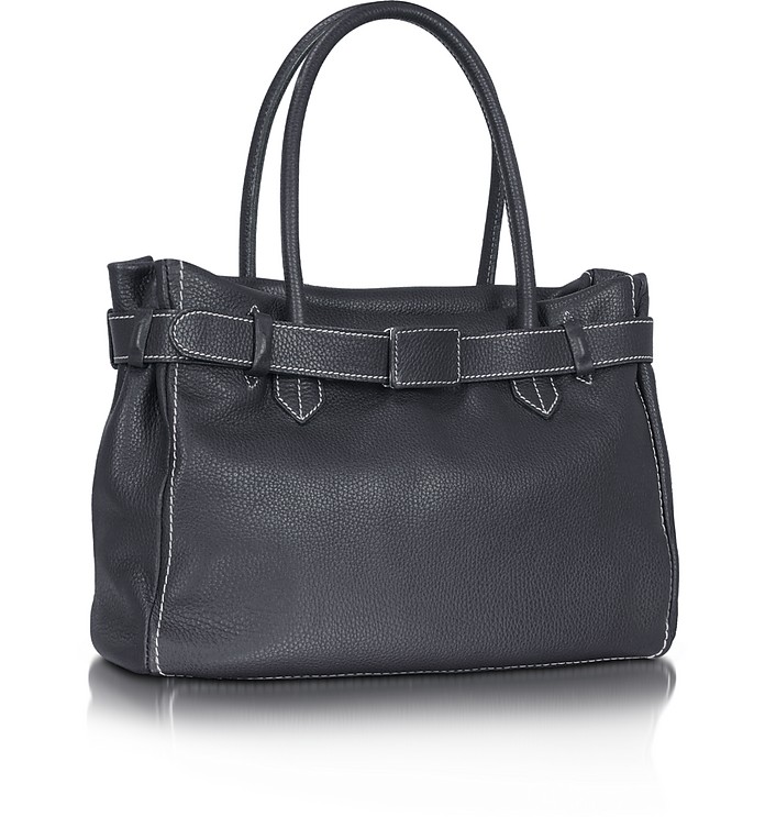 Buti Blue Large Leather Tote at FORZIERI