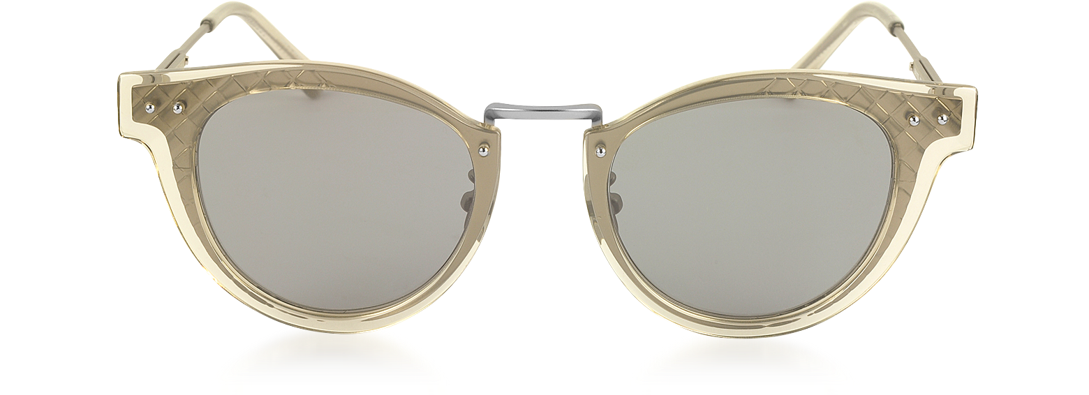 Bottega Veneta BV1177S Sunglasses 004 - Yellow - Grey Women