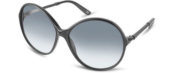 Round Frame Sunglasses - Bottega Veneta