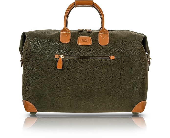 Life - Olive Green Micro Suede 18" Carry-on Holdall - Bric's