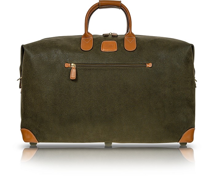Life Olive Green Micro-Suede 22" Duffle Bag - Bric's