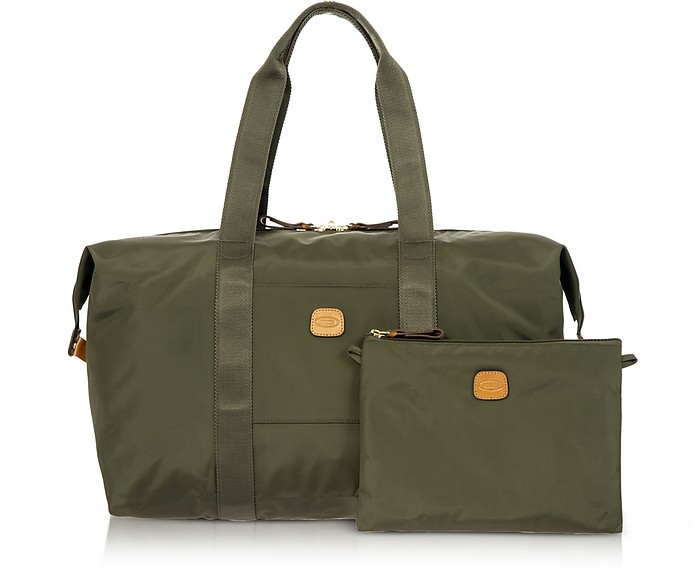 X-Bag Medium faltbare Last-Minute Tasche aus Nylon und Leder - Bric's