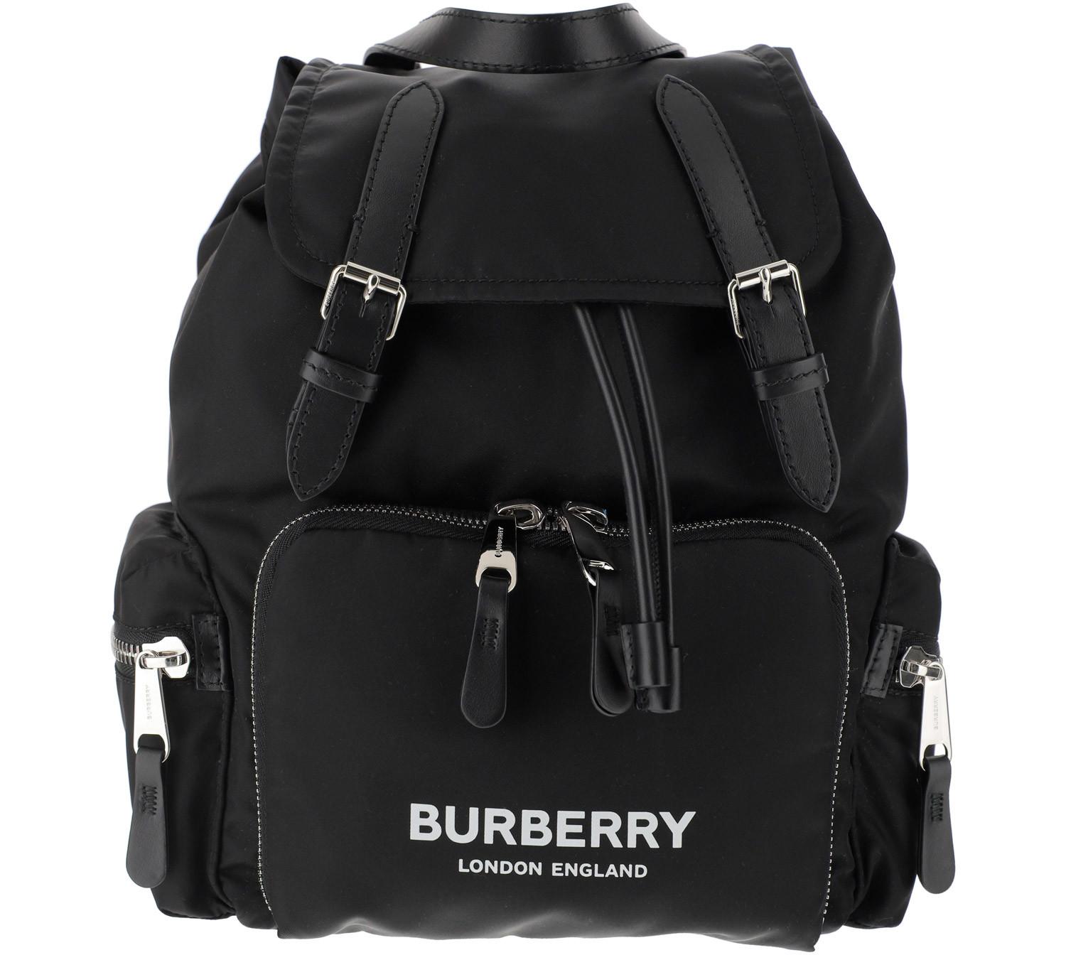 Burberry Rucksack Black Nylon Backpack 
