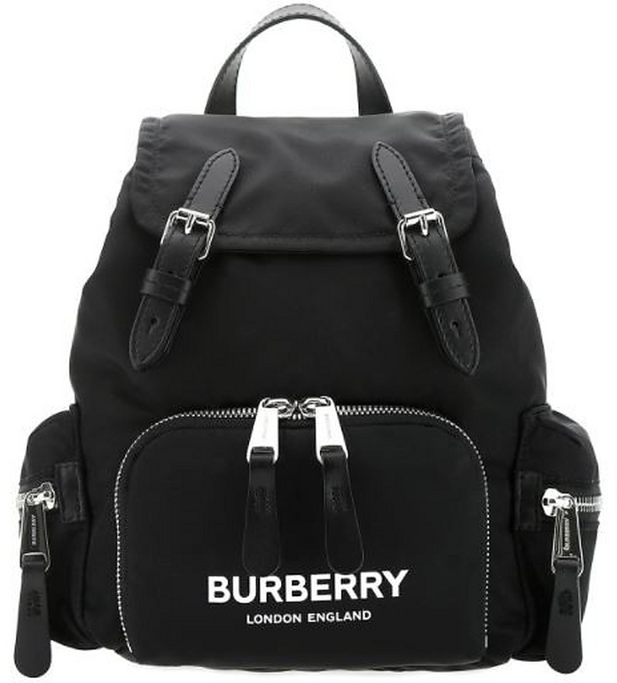 Black Econyl Signature Small Backpack - Burberry