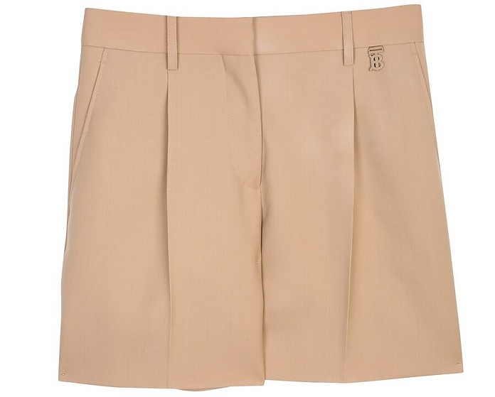 Shorts With Pleats - Burberry