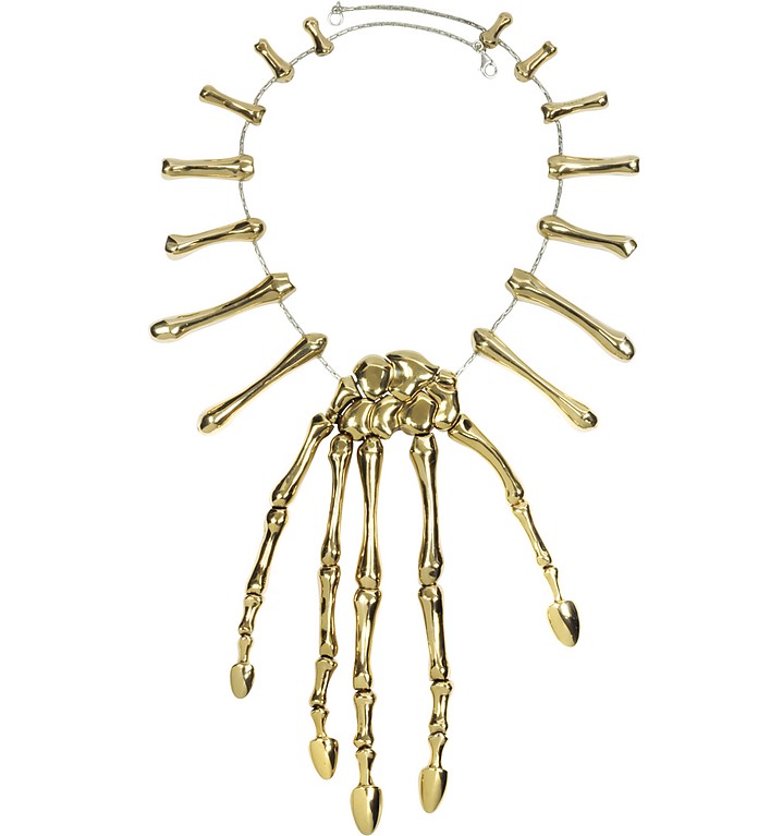 Halskette mit Hand aus Bronze - Bernard Delettrez