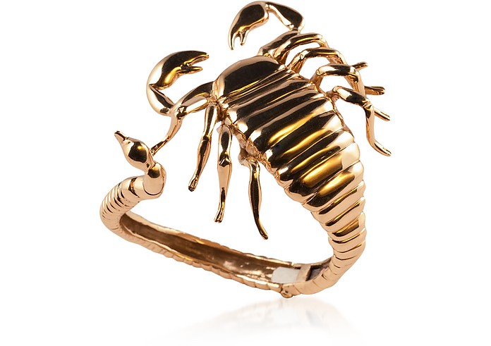 Bronze Scorpio Open Cuff Bracelet - Bernard Delettrez