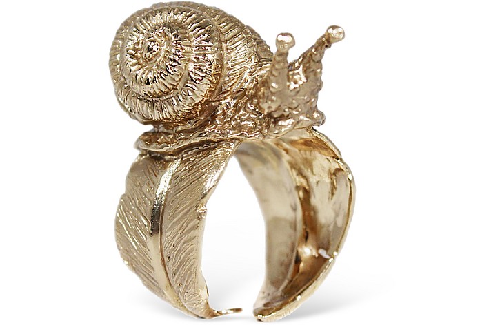 Bronze Snail Ring - Bernard Delettrez