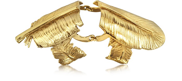 Ring aus Bronze mit Feder - Bernard Delettrez