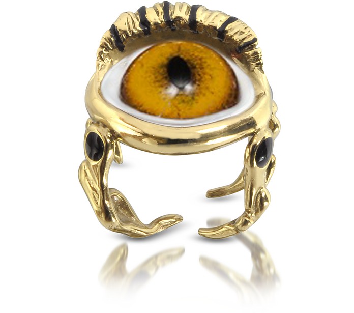 Eye Ring aus Bronze - Bernard Delettrez