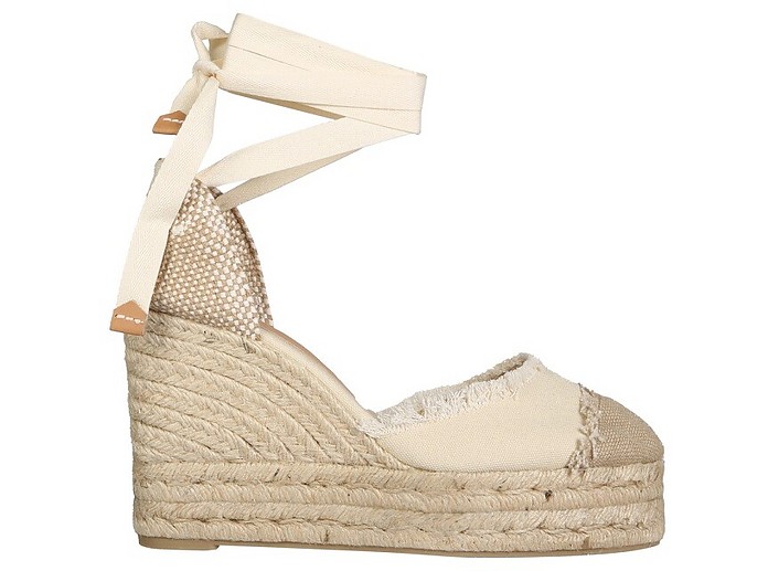 Ivory Catalina Espadrilles With Wedge - Castaner