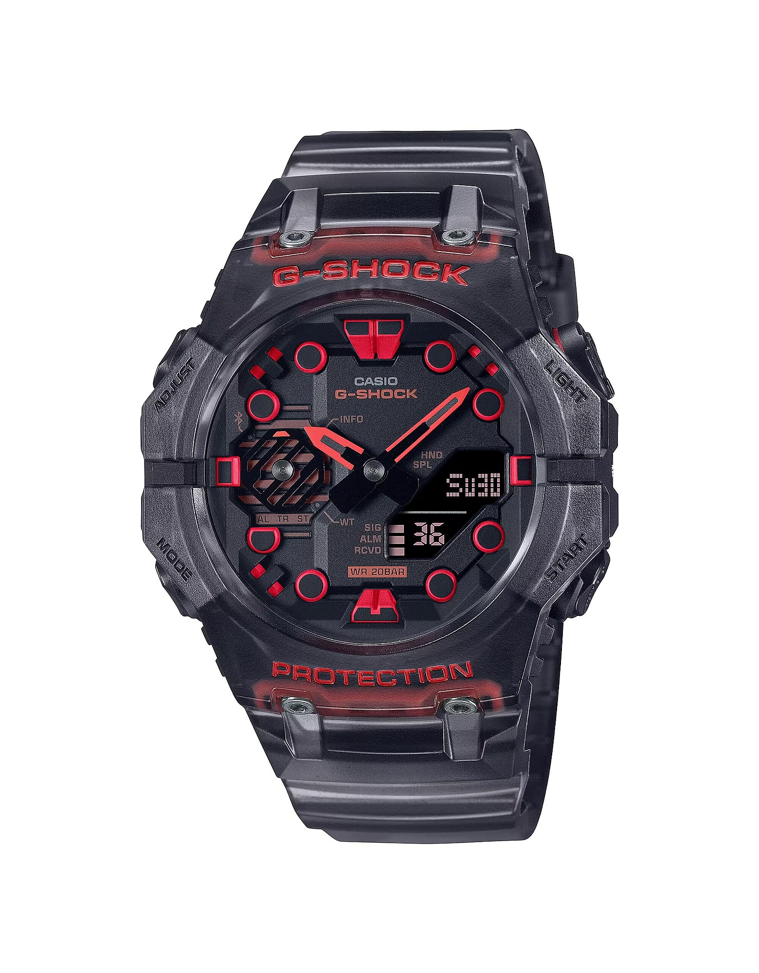 Casio Designer Men's Watches Men's Quartz Analogue/digital Watch In Black