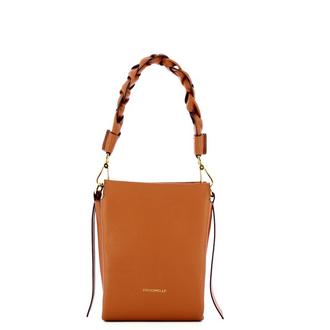 Coccinelle Brown Leather Bagatelle Hobo Bag at FORZIERI