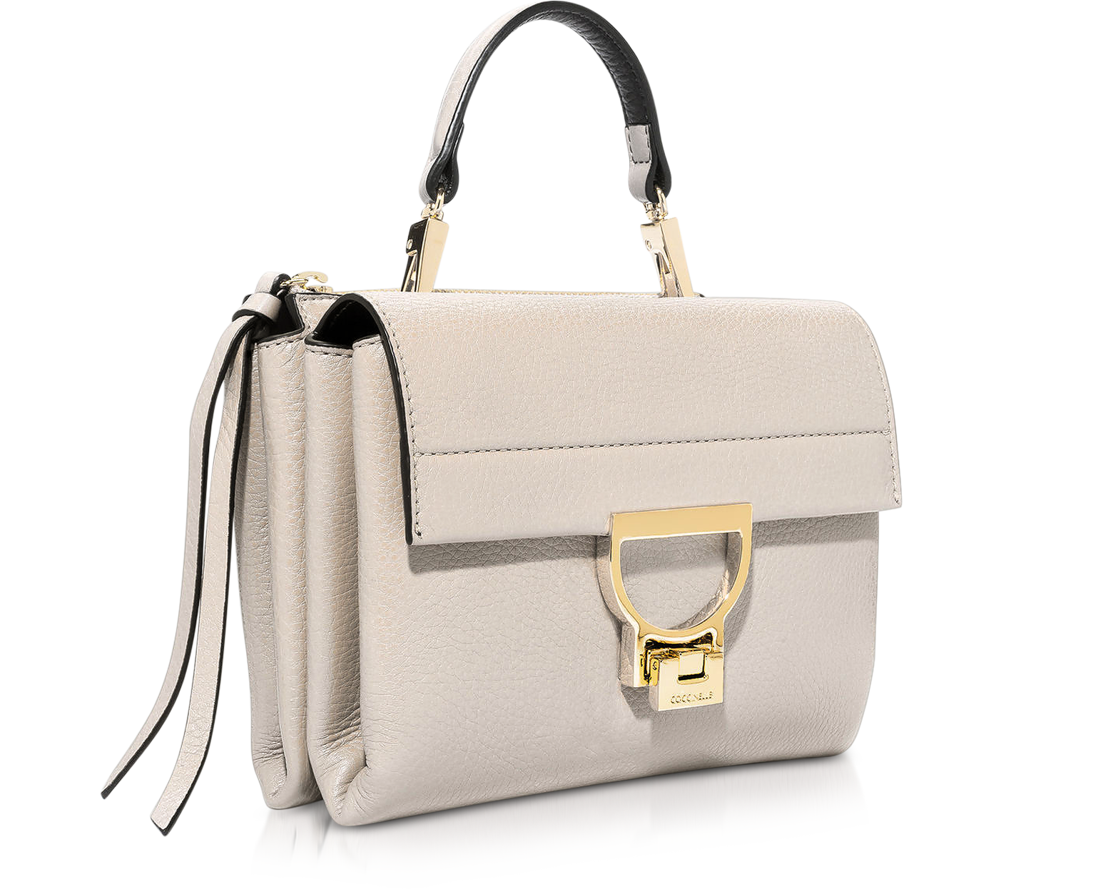Coccinelle Seashell Arlettis Mini Leather Shoulder Bag at FORZIERI