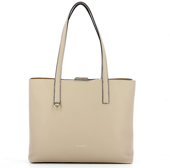 Nude Leather Matinee Tote Bag - Coccinelle