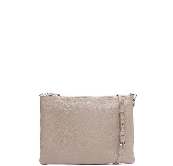 Pink Grainy Leather Mini Bag w/Detachable Strap - Coccinelle