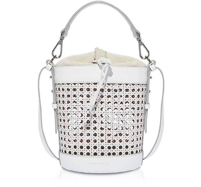 Beta Vienna Straw and Leather Shoulder Bag - Coccinelle / R`lb