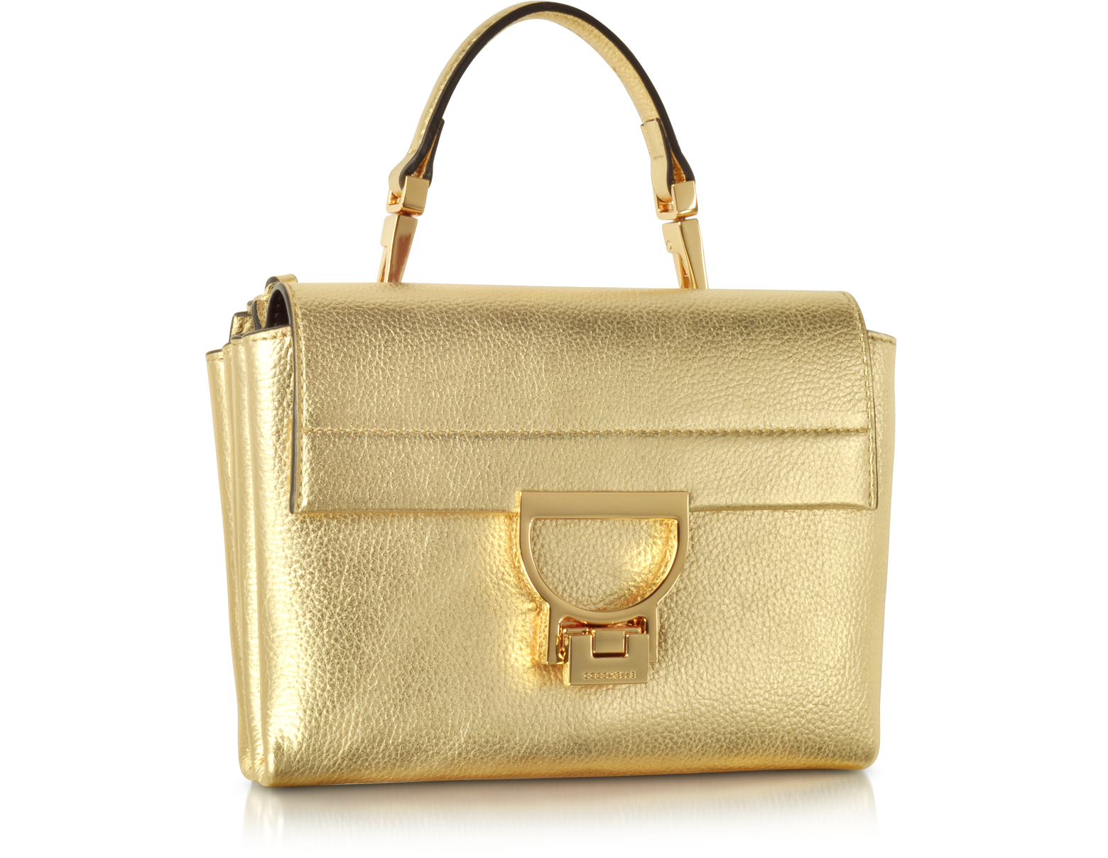 Coccinelle Platinum Arlettis Mini Leather Bag with Shoulder Strap at ...