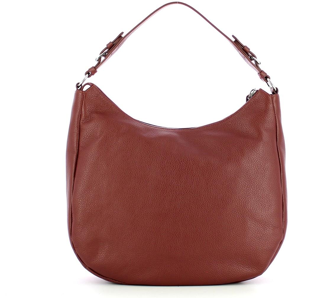 Coccinelle Pink Leather Bagatelle Hobo Bag at FORZIERI