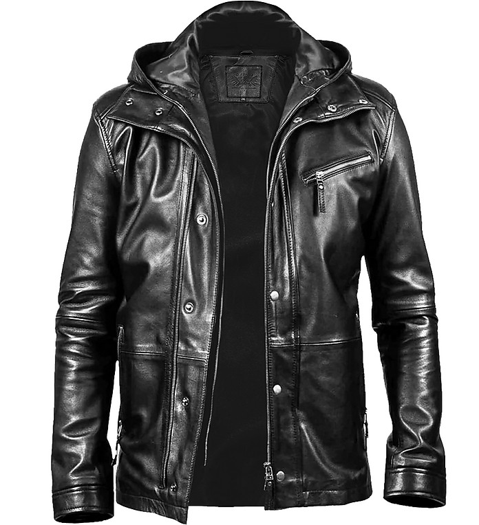 Cuir Dimitri Varvatos Men’s Leather Jacket XS at FORZIERI Australia