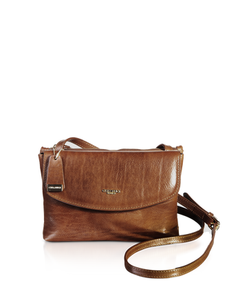 Chiarugi Classic Italian Leather Saddle Shoulder Bag