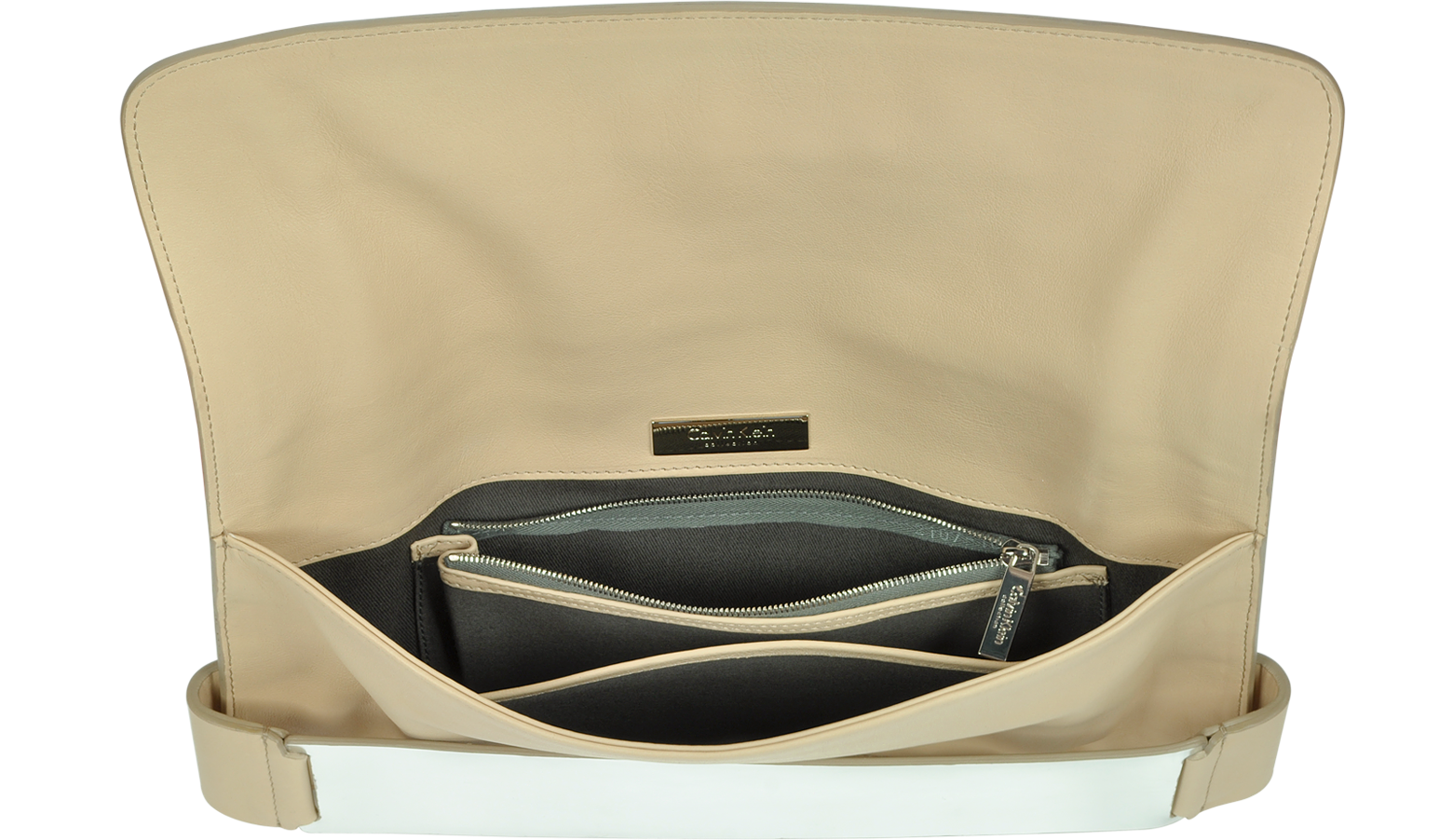 Calvin Klein Collection Large Leather Clutch at FORZIERI Canada