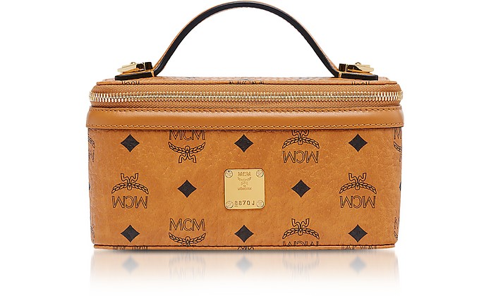 Mcm Cognac Visetos Original Rockstar Vanity Case Crossbody Bag At Forzieri