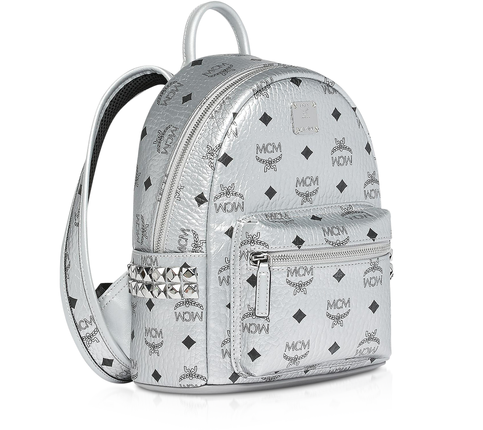 MCM Pink Mini Stark Backpack at FORZIERI