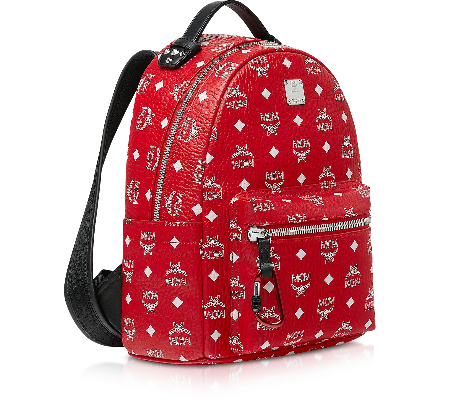 MCM Red Dual Stark Visetos Backpack $980