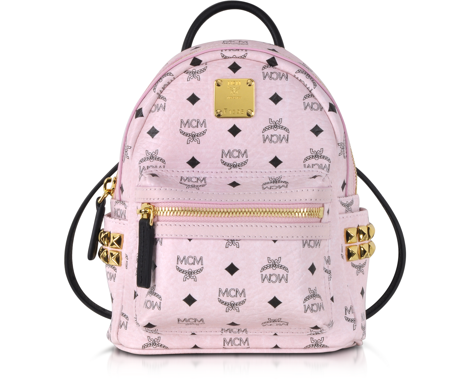 MCM Chalk Pink Extra Mini Stark Backpack at FORZIERI