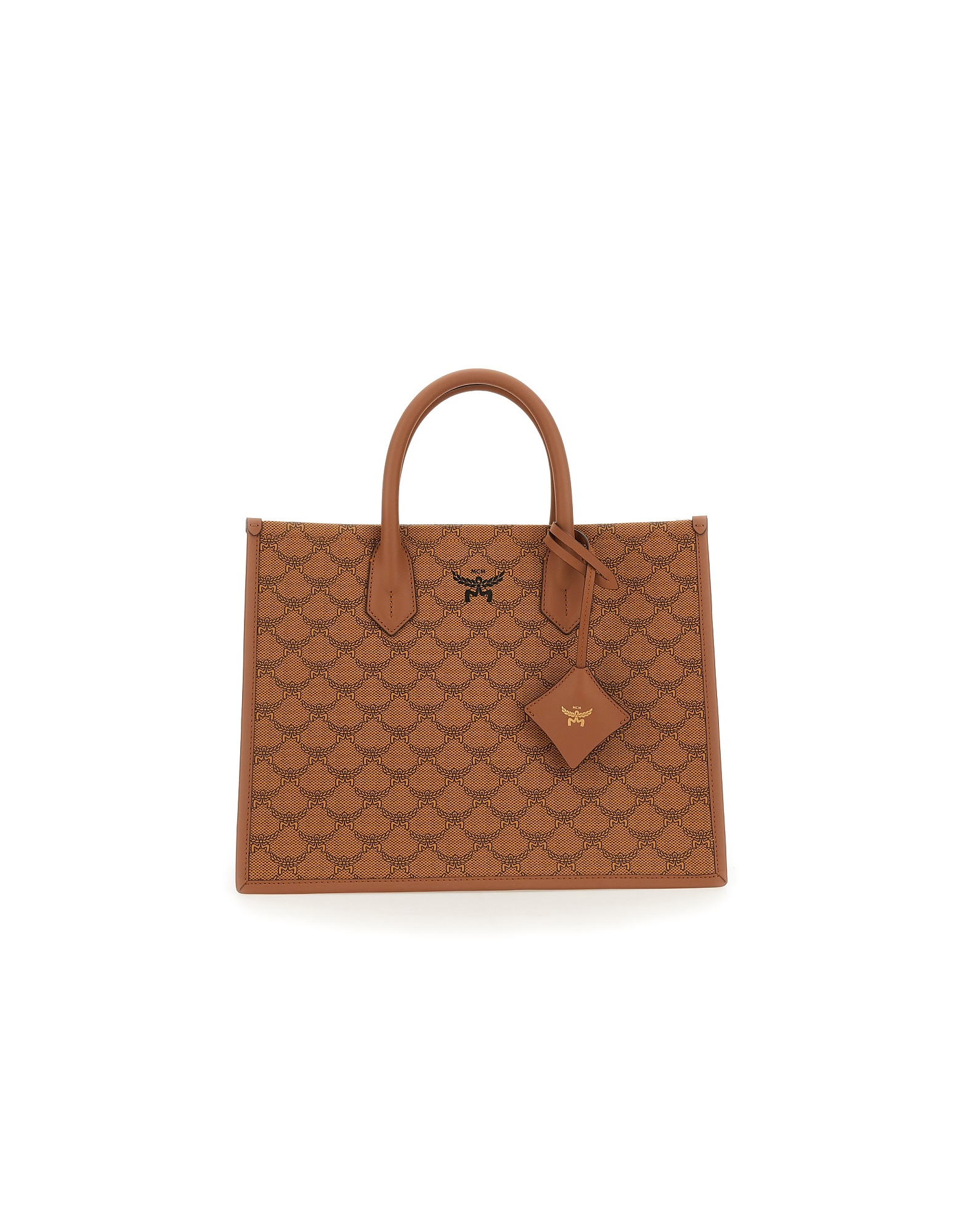 Mcm Designer Handbags Medium Bag "lauretos" In Brown