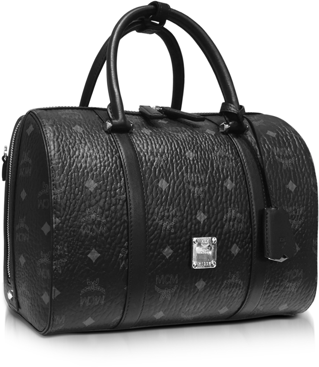 MCM Visetos Essential Multi Pochette Crossbody Bag in Black